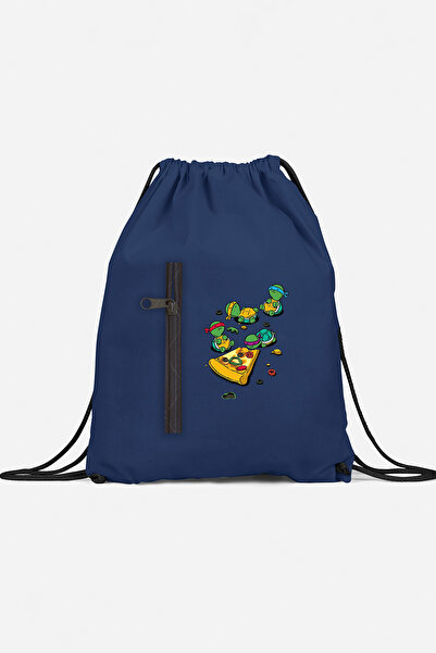 herotasarım حقيبة ظهر رياضية للسلاحف النينجا مع جيب bll4479