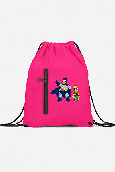 herotasarım حقيبة ظهر رياضية سوبر هيرو مع جيب bll4520