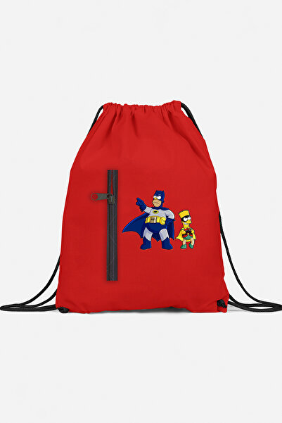 herotasarım حقيبة ظهر رياضية سوبر هيرو مع جيب bll4520