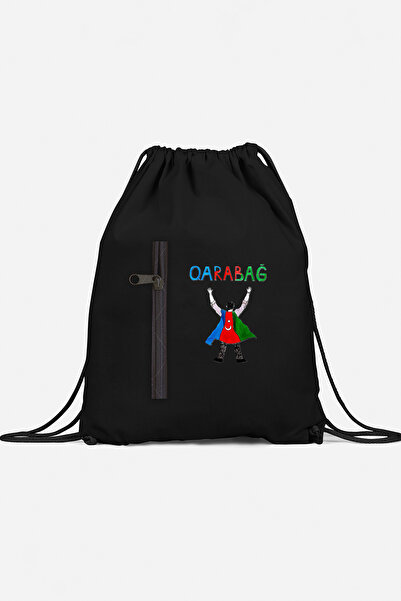 herotasarım Αθλητικό σακίδιο πλάτης Qarabağ με τσέπες bll4583