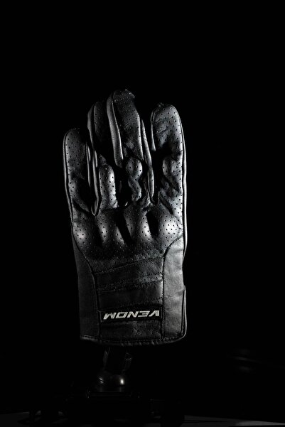 VENOM VN-9022 Deri Korumalı Motosiklet Eldiveni
