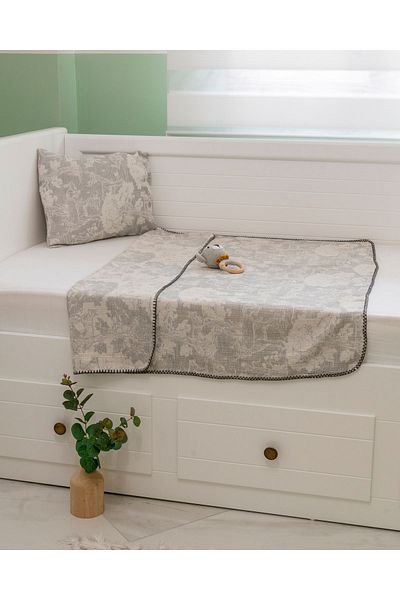 Love My Baby Kids 3 Layer Muslin Blanket and Double Sided Pillowcase - 100% Organic Cotton