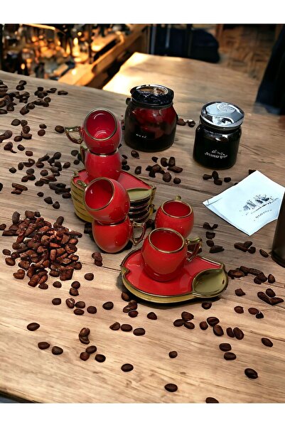 Fincan Porselen 6 Kişilik 12 Parça Lüx Kahve Fincan Takımı