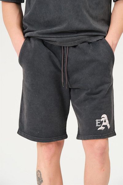 HYPERS Ανδρικό σορτς Gothic Anthracite Washed Regular Fit