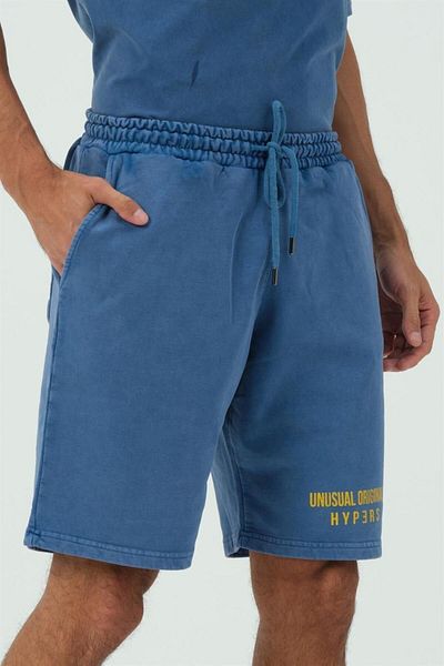 HYPERS Pantaloni scurți pentru bărbați, albastru, lavabil, cu imprimeu