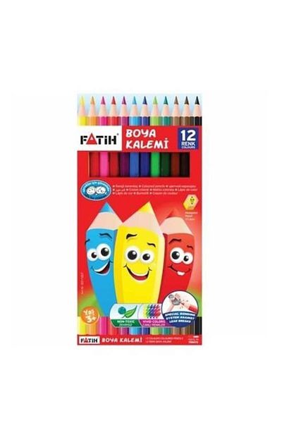 Fatih Crayons Large 12 Colors