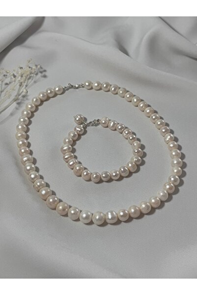 DURAN TAKI TASARIM Hakiki İnci Gümüş Set