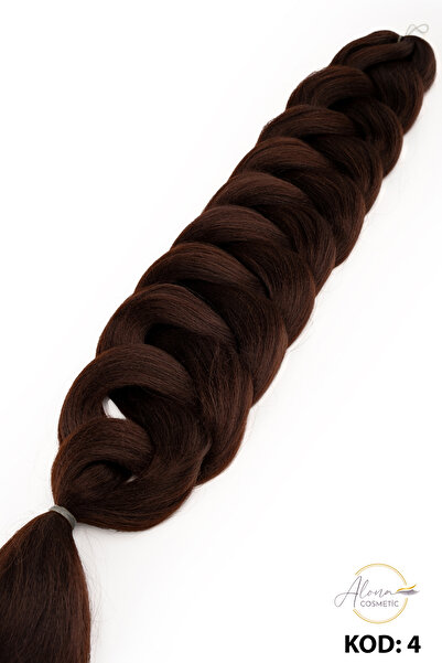 Alona Cosmetic Alona Afrika Örgüsü Saç Orta Kahve Rengi