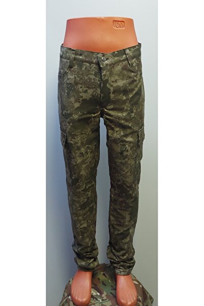 BeyzDenim Sessiz Avcı Kamuflaj Kargo Termal Polarlı Su Itıcı Pantolon