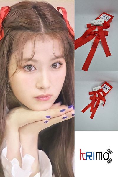KRIMO Kpop Twice Sana Red Bow Side Buckle