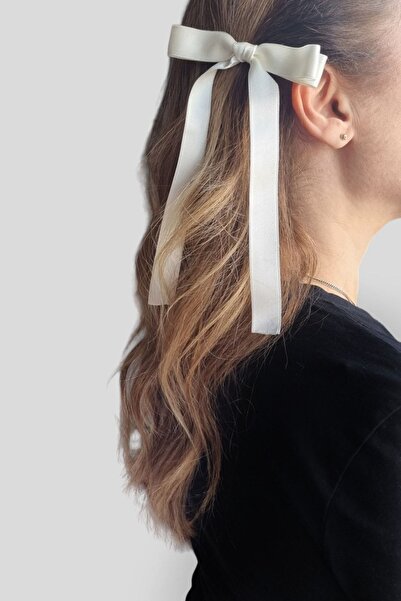 KRIMO Kpop Twice Momo Cream Color Bow Hair Clip