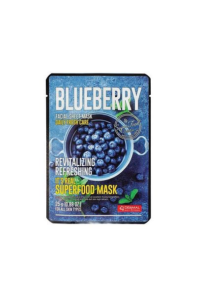 Dermal 25 Gr Blueberry Mask - Renewing and Revitalizing All Skin Types