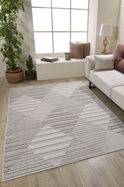 venucci home & living JOYA NATUREL SİSAL JÜT HALI MODERN HASIR KİLİM OTURMA O...