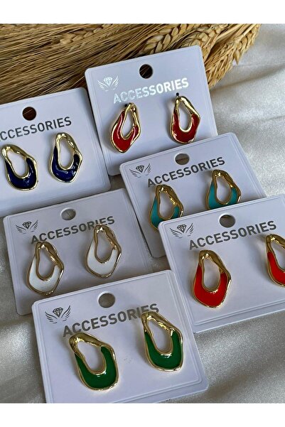 MOREPERLA Asymmetric Turquoise Color Earrings