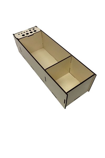 Notpa Wooden Cream Desktop 8-Piece Acrylic Organizer (For Artdeco and Rich Paints)