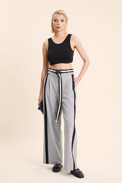 VERDA Garni Detailed Trousers with Belt
