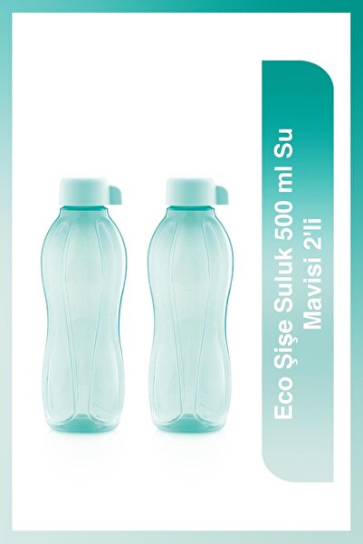 Tupperware Eco Şişe Suluk 500 ml Su Mavisi 2'li