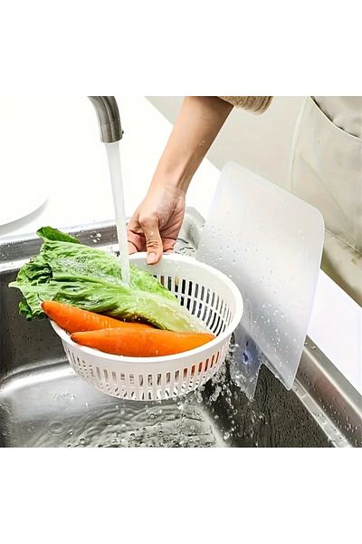 evinizin vitrini 1 Piece Kitchen Water Barrier - Sink, Pan and Oil Pot Barrier, Does Not Spatter Water