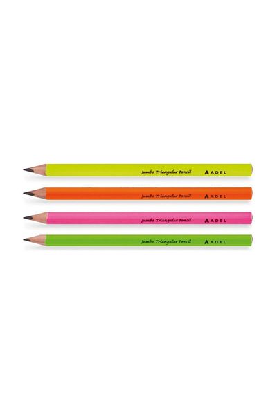 ADEL OYUNCAK Jumbo Triangle Pencil 4 Pack (2063140108)