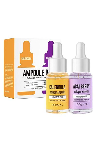 Dermal 2-piece Wrinkle Care Serum Set - Soothing and Smoothing Fine Line Skin Serum