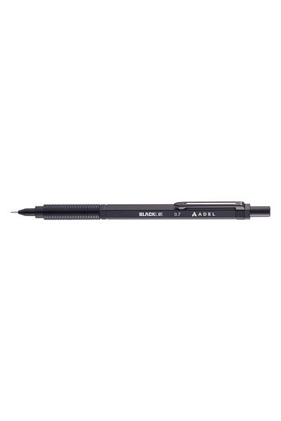 Adel Blackline Metal Body Black 0.7 Mm Versatil Pen