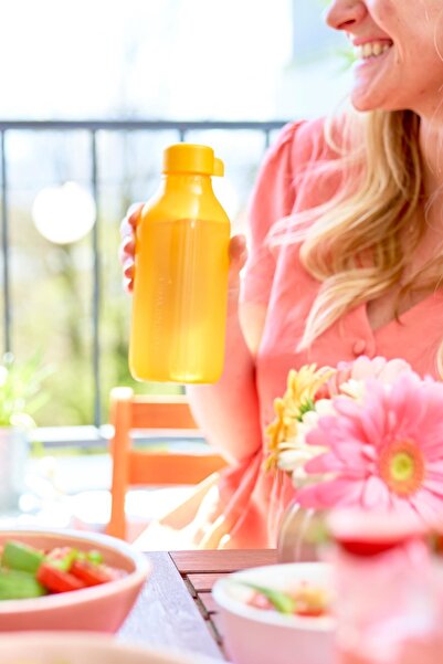 Tupperware Eco Sise Square 500 Ml Orange 2-pack