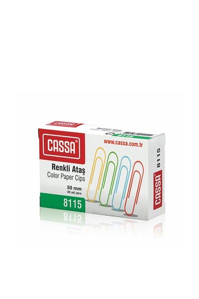 Cassa 8115 مشبك ورق مطلي بالبلاستيك 50 مم