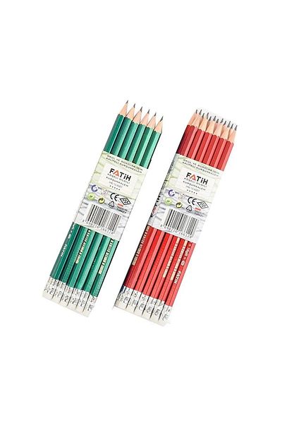 Fatih 16600 Model Pencil with Cornered Eraser - Box of 144