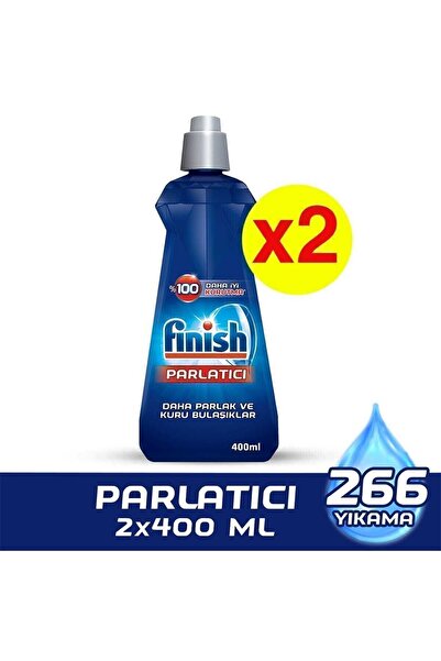 Finish Bulaşık Makinesi  Parlatıcı & Kurutucu   Sıvı  800 ml (400ml x 2'li)