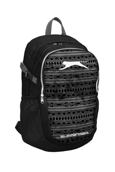 Yaygan Slazenger Two Compartment Black Backpack/School Bag - 19376