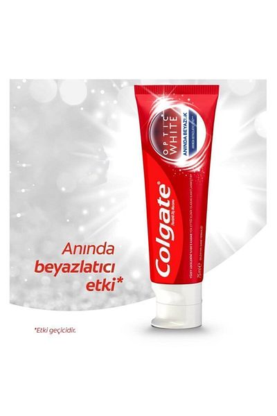 Colgate Optic White - 4 Pack Whitening Toothpaste, 75 Ml