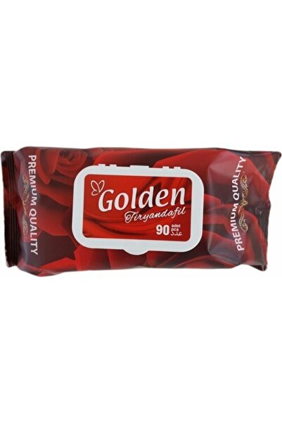 PremiumQuality Golden Islak Mendil 90 Yaprak