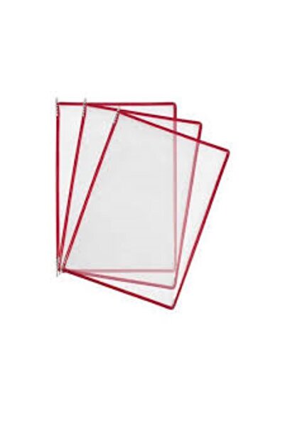 DENİZ ŞÖMİZ A4  10 LU PAKET DOSYA KIRMIZI RENK