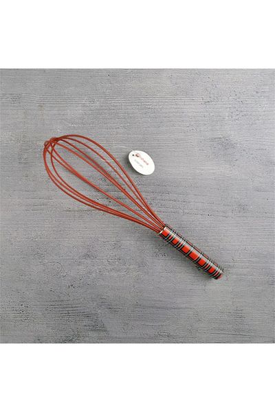 SİHİRLİ AYAKLAR Red Silicone Plaid Cake - Whisk Single
