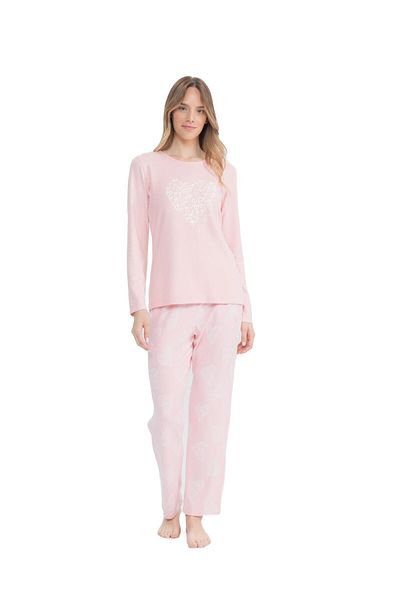 U.S. Polo Assn. US Polo Assn. Pink Women's Pajama Set - Round Neck