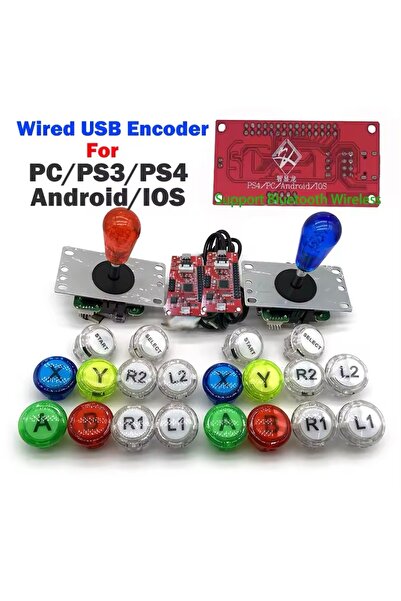 mbg pc/ps4 usb encoder arcade joystik seti
