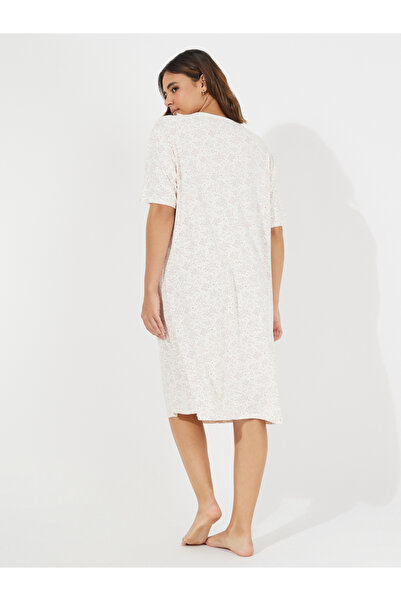 Take Two By Styli Ditsy Print Lace Insert Nightdress