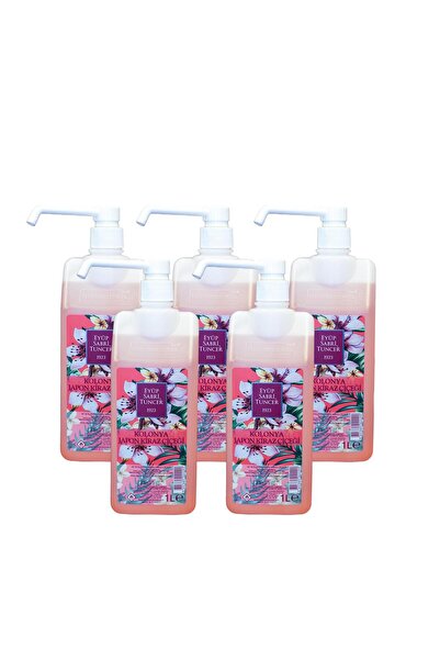 Eyüp Sabri Tuncer Japon Kiraz Çiçeği Kolonyası Sprey Şişe 1 Lt X 5 Adet