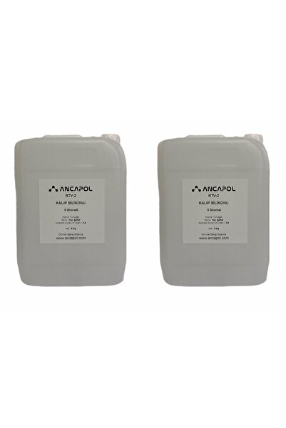 Ancapol Rtv-2 Kalıp Silikonu 1.kalite Transparan 5 Shore A 10kg