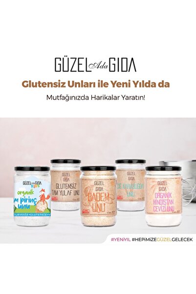 Güzel Ada Gıda Çiğ Karabuğday Unu 350 gr (GLUTENSİZ)