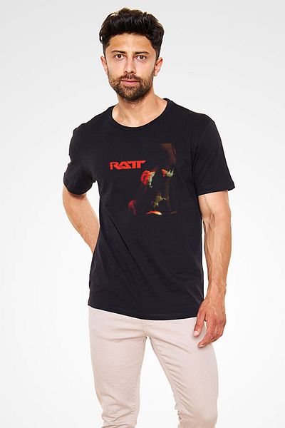 tf tişörtfabrikası Μπλουζάκι Ratt Μαύρο Unisex T-Shirt