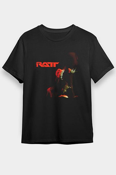 tf tişörtfabrikası Μπλουζάκι Ratt Μαύρο Unisex T-Shirt