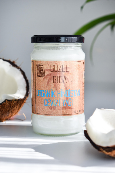 Güzel Ada Gıda Organik Hindistan Cevizi Yağı 300 ml (SOĞUK SIKIM)