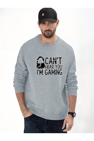 Medinenur Φούτερ με κουκούλα Gaming Printed