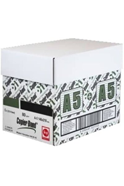 Vege Copierbond A5 Fotokopi Kağıdı 80gr. 1 Koli (5000 Sayfa)