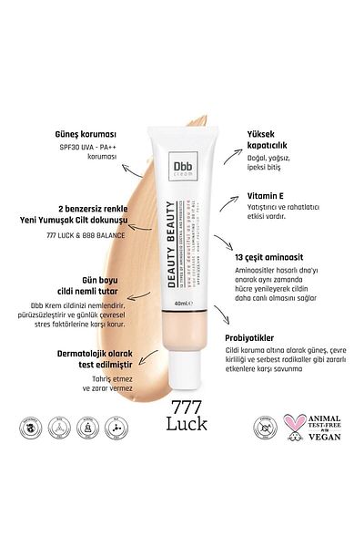 DEAUTY SKIN D-bb Cream Skin Care Effective - 777 (LUCK)