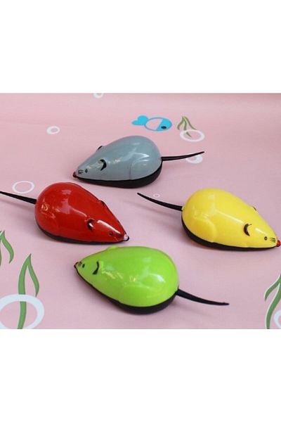 CMT Cat Toy Pull and Drop Mouse Colorful