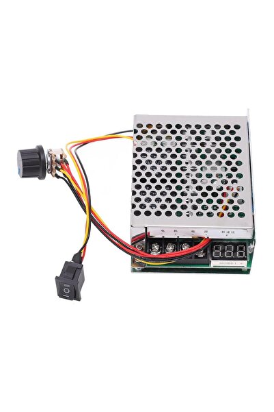 10v-55v 40a Pwm Fırçalı Dc Motor Sürücü (CW CCW TERS HAREKET ANAHTARLI VE LED EKRANLI)