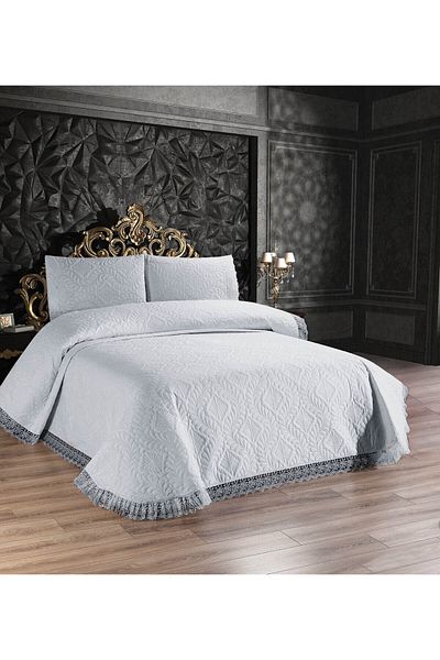 Bir Aksesuar Bedspread, Double Bedspread - Gray