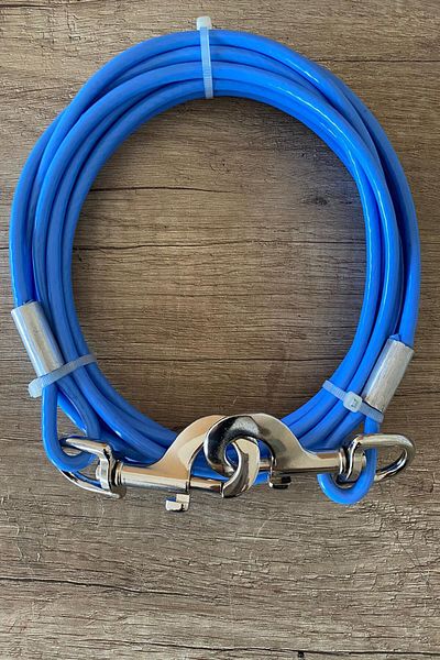 LİDERSAN ÇELİK 6 Mm 4 Meters Dog Garden Tethering Rope Turquoise Color